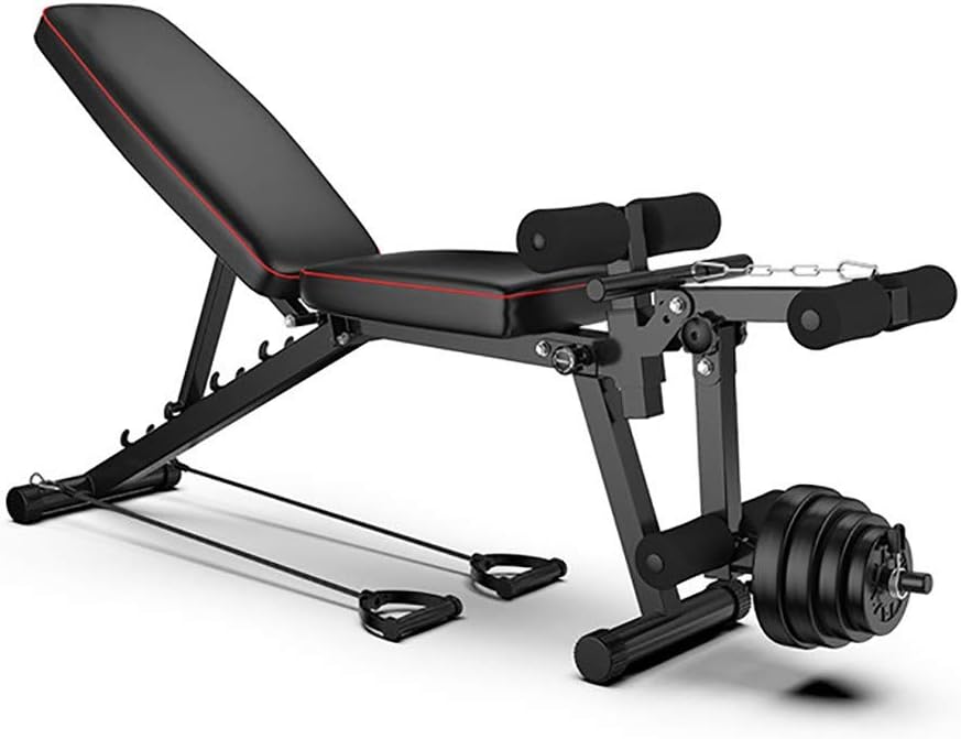 DJR Foldable Multi-Purpose Bench, Home Gym Adjustable Weight Bench, for Full Body Workout with Fast Folding