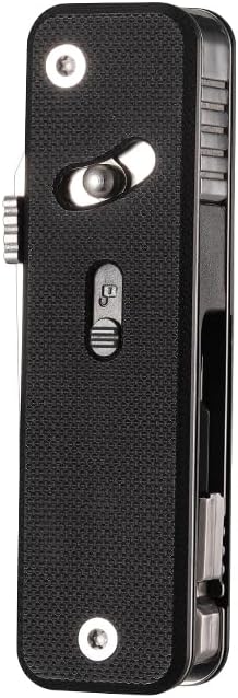 ROXON S503G Flex Companion 9 in 1 Modular EDC Tool D2 Pocket Knife (Black)