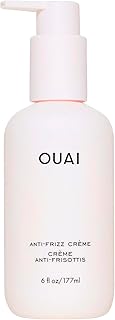 OUAI Anti Frizz Cream - Moisturizing Hair Cream with Frizz Control & Heat Protection - Provides Lasting Hydration with Jackfruit & Beetroot Extract - Paraben, Phthalate & Sulfate Free (6 oz)