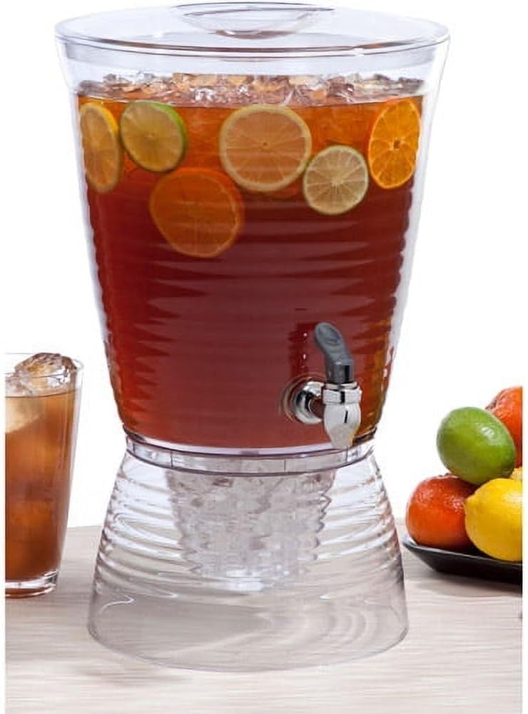 CreativeWare Bark Beverage Dispenser, 2.5 Gallon, Clear, (Pack of 1)