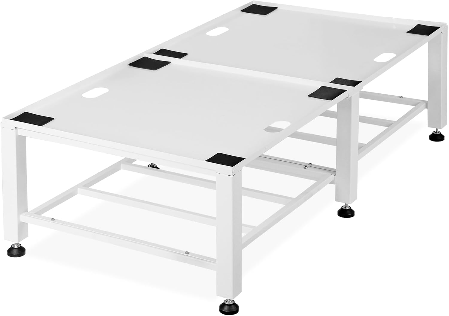 Heavy Duty Washer Dryer Pedestal Stand - 1400lb Capacity, Steel Frame Washing Machine Base, Universal Fit - 58x29x15 Inch (2 Pack)