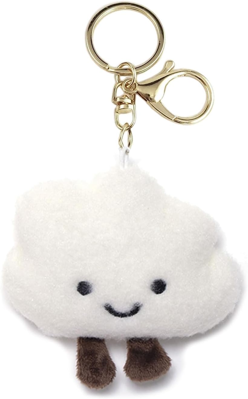 LEEINTO Keychain Cloud Pendant Keychain Stylish Phone Anti-lost Lanyard Personalized Keyrings Decoration for Women's Bags Backpack Wallet