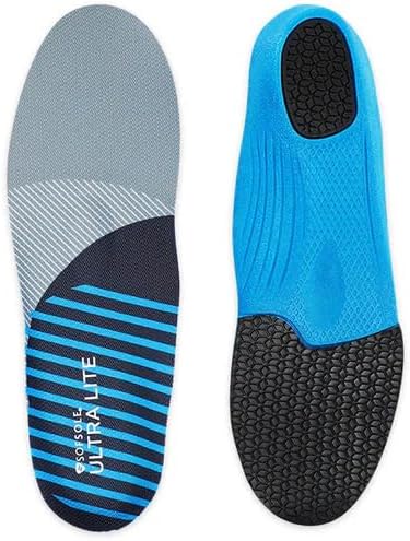 Sof Sole Ultra Lite Insoles – Lightweight Orthotic Inserts, Arch Support, High-Impact Cushioning, Breathable Comfort for Running, Walking, Work Shoes- UK Size 9-10