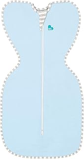 Love to Dream Swaddle, Baby Sleep Sack, Swaddle Up Self-Soothing Swaddles for Newborns, Get Longer Sleep, Snug Fit Helps Calm Startle Reflex, Lite 0.2 Tog Sleep Sack, 5-8.5 lbs, Blue