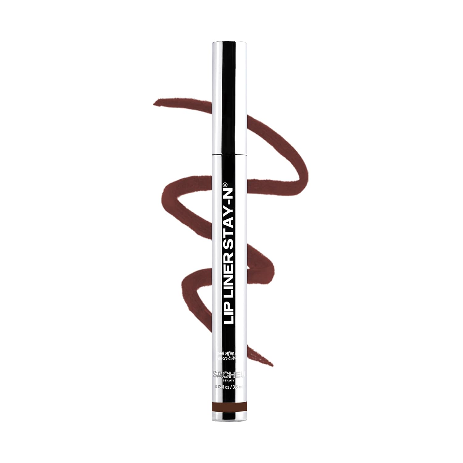 Sacheu Lip Liner STAY-N Peel Off Lip Stain — Long Lasting Waterproof Lip Tint with Hyaluronic Acid & Vitamin E — Transfer Proof Matte Finish, Vegan & Cruelty-Free (Double Shot)