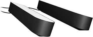 Philips Hue Play White & Color Smart Light, 2 Pack Base kit, Hub Required/Power Supply Included (Works with Amazon Alexa, Apple Homekit & Google Home), Black, Base Kit, 2 Pack