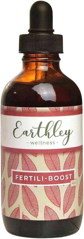 Earthley Wellness Fertili Boost, Women's Health Support, May Support The Natural Menstrual Cycle, May Assist with Fertility, All Natural Ingredients (2oz)