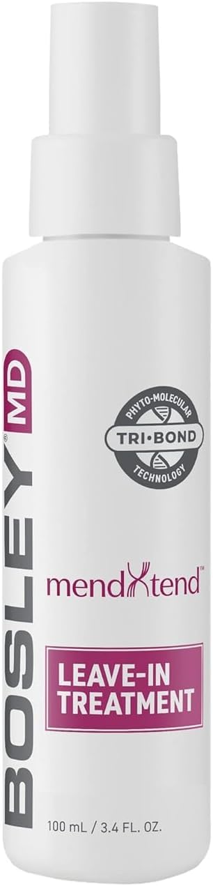 BosleyMD MendxTend Leave In Treatment to Promote Growth & Prevent Breakage with Saw Palmetto, Hyaluronic Acid and Pomegranate Extract 100ml