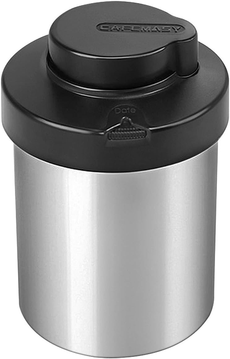 Vacuum Seal Coffee Beans Canister Stainless Steel 1500ML Airtight Food Storage Jar For Long Term Freshness Of Coffee, Tea And Pantry Staples