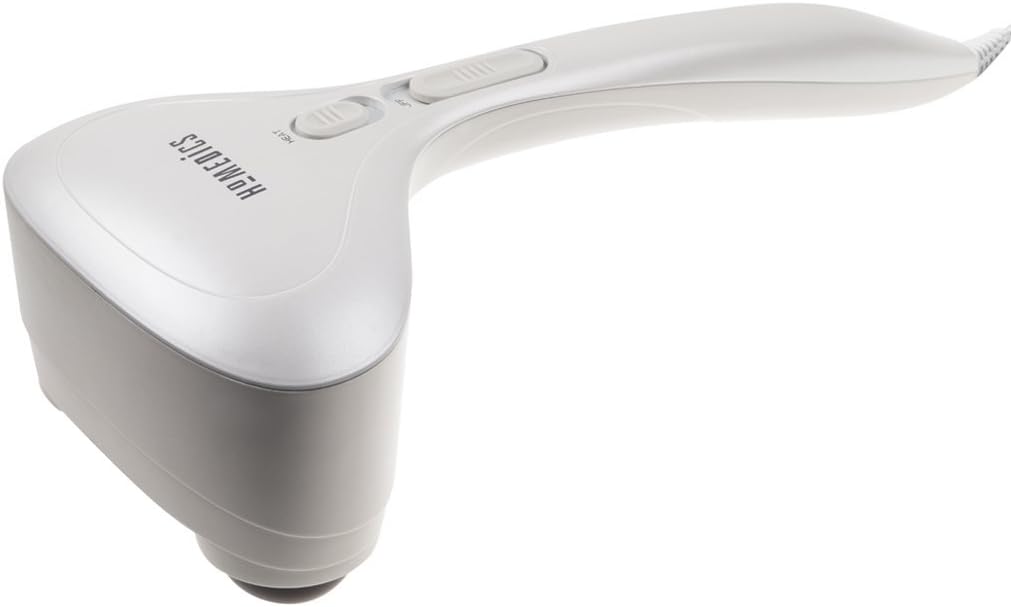 HoMedics Compact Percussion Massager – Handheld Deep Tissue Massage & Perfect Reach Body Massager, Comfort Tired Muscles, Roller Kneading Knots Massage