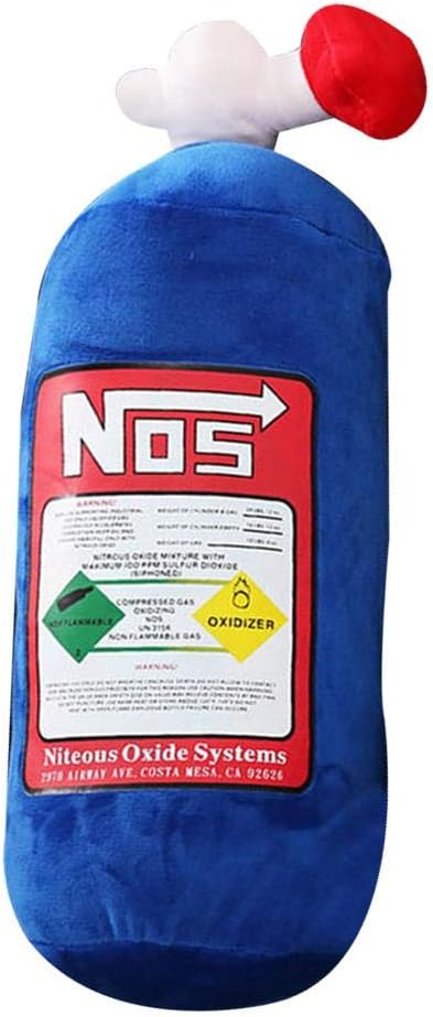 hinffinity Car Pillow Cushion, NOS Nitrous Oxide Bottle Pillow Plush Toy Gift Decor Headrest Backrest Seat Cover Hellaflush Neck Rest, Neck Pillow Cushion Car Decor