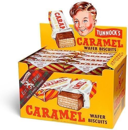 CD Milk Chocolate Coated Caramel Wafer Biscuits 30 g (Pack of 48)