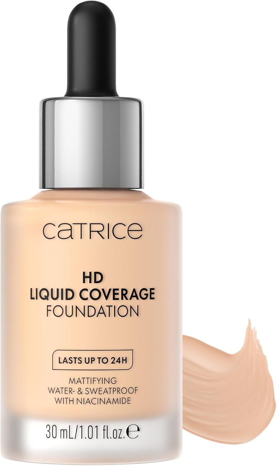Catrice HD Liquid Coverage Foundation, longlasting, mattifying, oil-control/shine-control, matte (30ml)