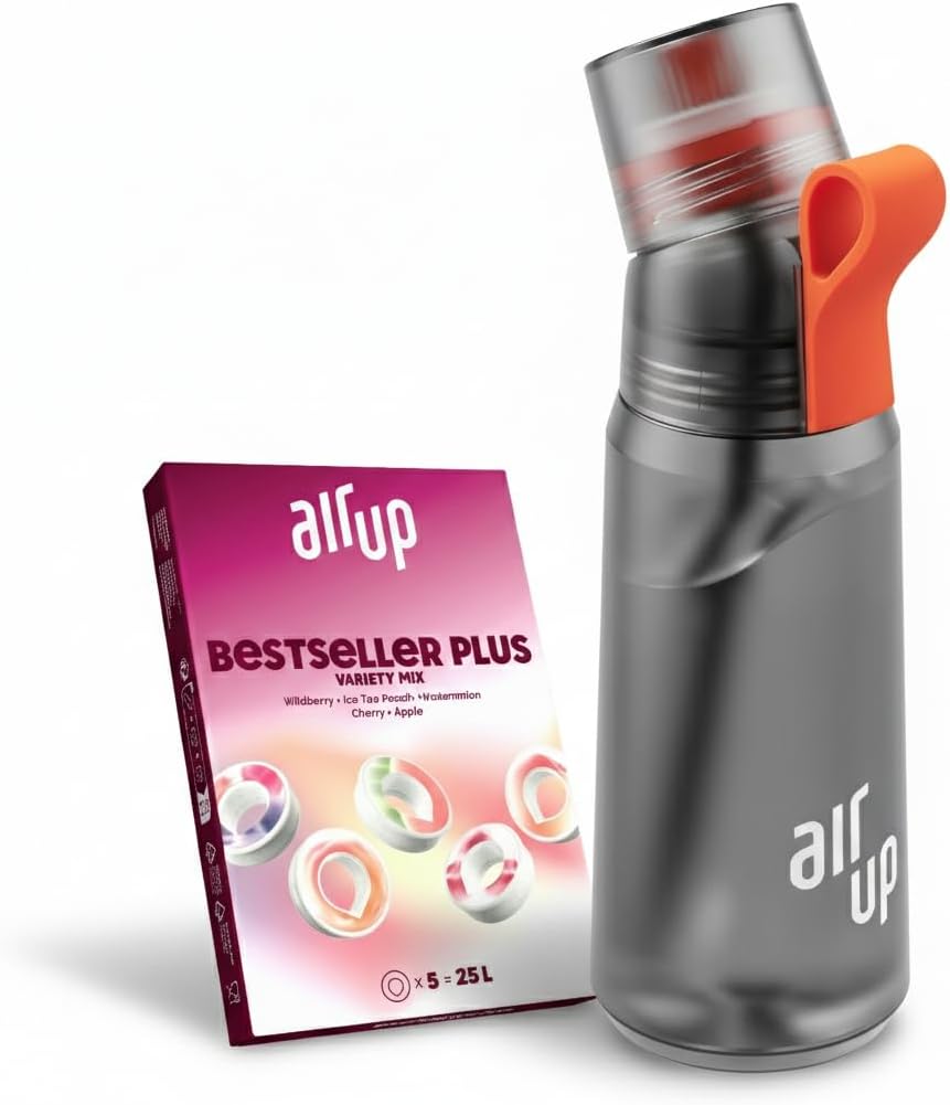 AIR UP water bottle Twist Pro Green Sage 600ml Starter Set, 5 Scent Pods in Manama, Bahrain