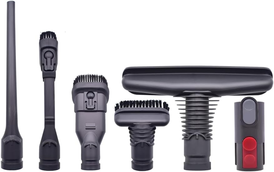 neutop Accessory Set Tool Kit Attachment Compatible with Dyson V6 V7 V8 V10 V11 V15 DC16 DC31 DC33 DC34 DC35 DC56 DC58 DC59 DC61 DC62 DC72 Animal Handheld Vacuum Cleaner Spare Parts. (6 in 1)