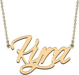 HUAN XUN Personalized Jewelry Custom Initial Pendant Custom Name Necklaces for Women Womens
