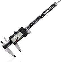 NEIKO 01407A Electronic Digital Caliper Measuring Tool, 0-6 Inches Stainless Steel Construction with Large LCD Screen Quick Change Button for Inch Fraction Millimeter Conversions, Digital Caliper Measurement Tool