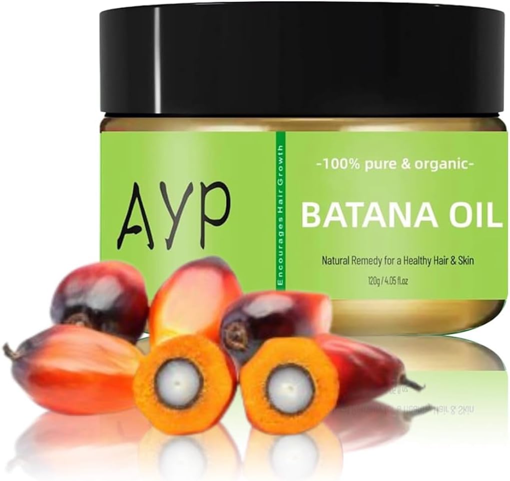 AYP Raw Batana Oil 120g - 100% Pure Organic - for Hair Growth, Treat Dry Damaged Hair, Moisturizes Hair and Scalp - Suitable for all Hair Types