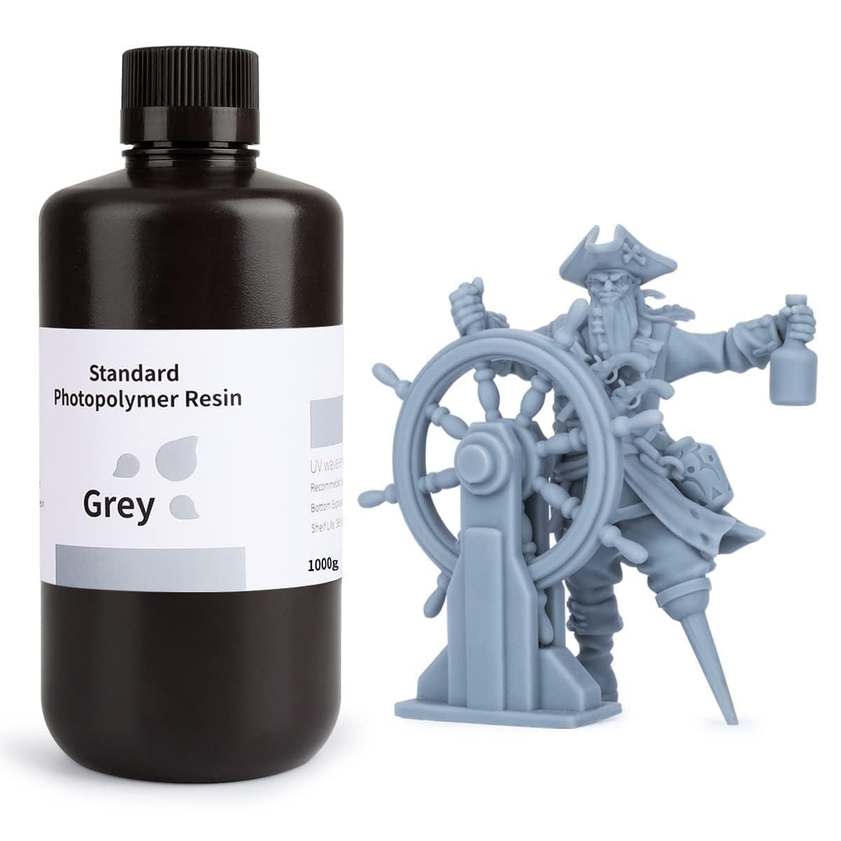 ELEGOO Standard 3D Printer Resin Grey 1000g