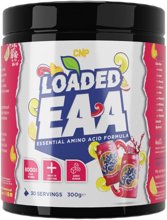CNP Professional Loaded EAAs, Essential Amino Acids, BCAAs, Muscle Repair & Recovery Powder, 300g / 100g and 30/10 Servings, 12 Delicious Flavours (Fantasy Twisted Fruit, 300g)