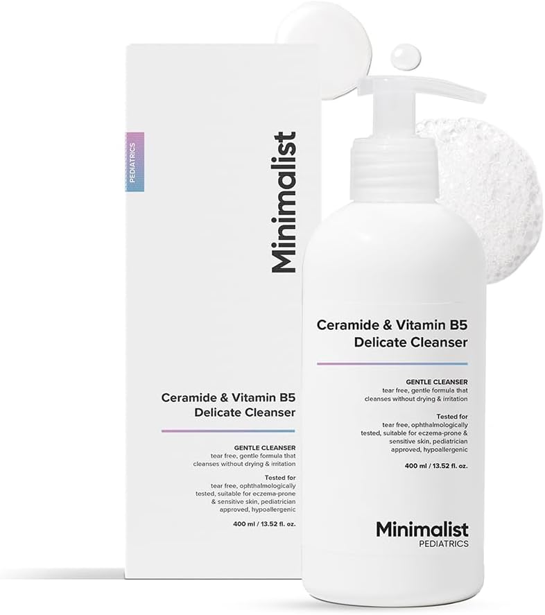 Minimalist Baby Gentle Head to Toe Wash | Tear-free | pH 5.5 | Proven Safe & Pediatrician Approved Baby Wash | Ceramide & Vitamin B5 Delicate Cleanser | 13.52 Fl Oz / 400ml