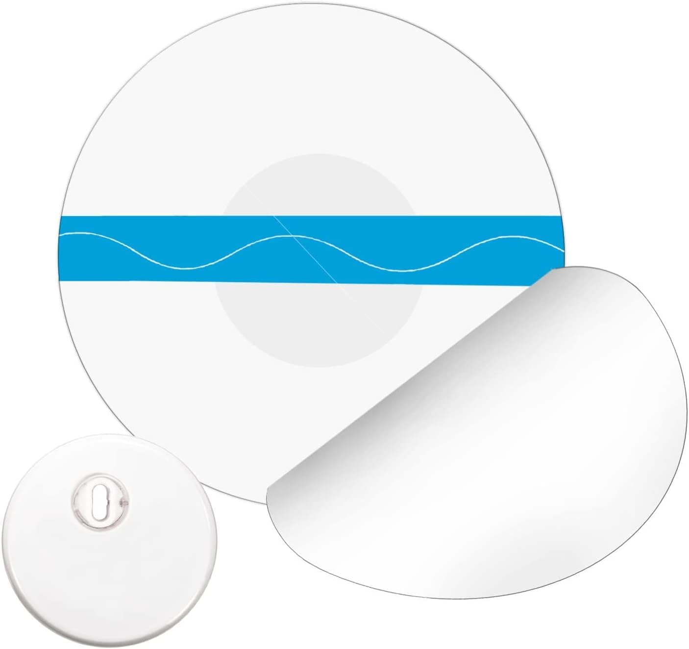 20 Pack Freestyle Libre 3 Covers Waterproof, Adhesive Patches for Freestyle Libre 3 Sensor Covers, Continuous Protection for 14 Days, NO Glue in The Center, Pre-Cut Transparent Adhesive Sports Tape