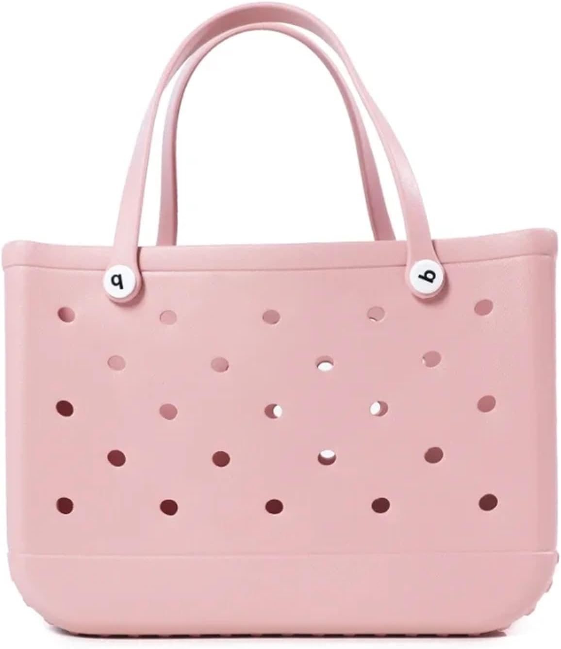 AYKANING Beach Bag,Mesh Beach Bag Beach Bag Waterproof Large Tote Shoulder Handbag Lady Large Capacity Storage Handbag Fashion Women Beach Tote Bogg Bag