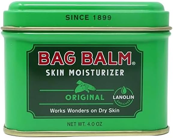 Bag Balm Original Skin Moisturiser with Lanolin |All-Purpose Hydrating Balm for Dry, Chafed Skin | Soothes Cracked Hands, Split Heels & Cuticles | Paraben-Free (113g)