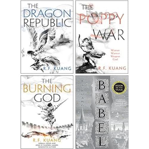 R.F. Kuang 4 Books Collection Set(The Poppy War, The Dragon Republic, The Burning God, Babel)