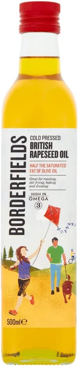 Borderfields Cold Pressed British Rapeseed Oil, 500 ml
