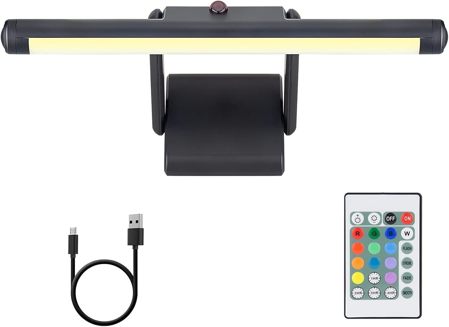 Wireless Picture Light, Picture Frame Lighting,Painting Lights with Remote, 48 Super Bright LEDs,12 Color Changing Accent Light,250LM Dimmable Timer Display Light for Art,Dartboard