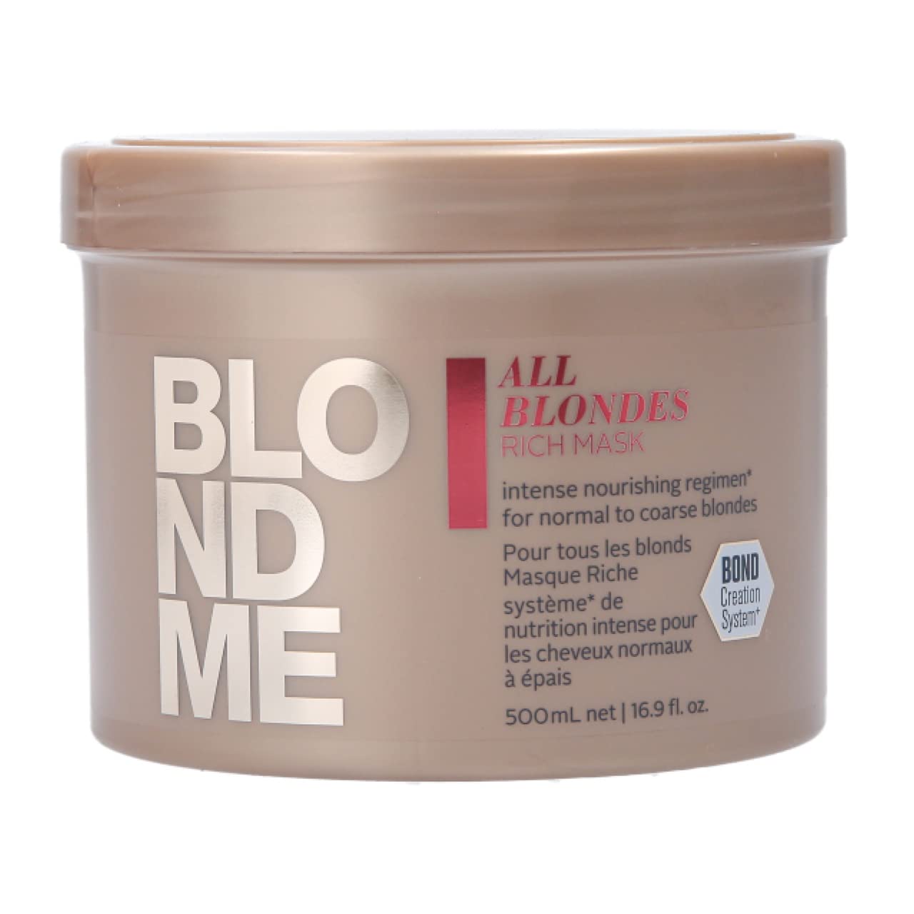BlondMe All Blondes Rich Mask – Deep Conditioning Bond Restoring Hair Treatment - Smoothing and Nourishing for Normal to Coarse Color Treated and Natural Blonde Hair