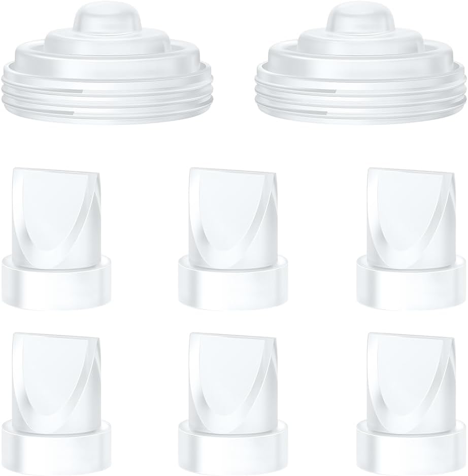 6Pcs Duckbill Valves and 2Pcs Diaphragm Compatible with Momcozy M5 Wearble Breast Pump, Breast Pump Replacement Accessories for M5 Momcozy, M5 Pump Replacement Accessories