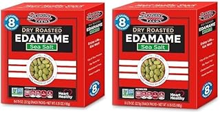 Seapoint Farms Edamame Dry Roasted Lightly Salted, 8 - 0.79 oz Snack Packs (6.35 oz Net Wt.) - Pack of 2