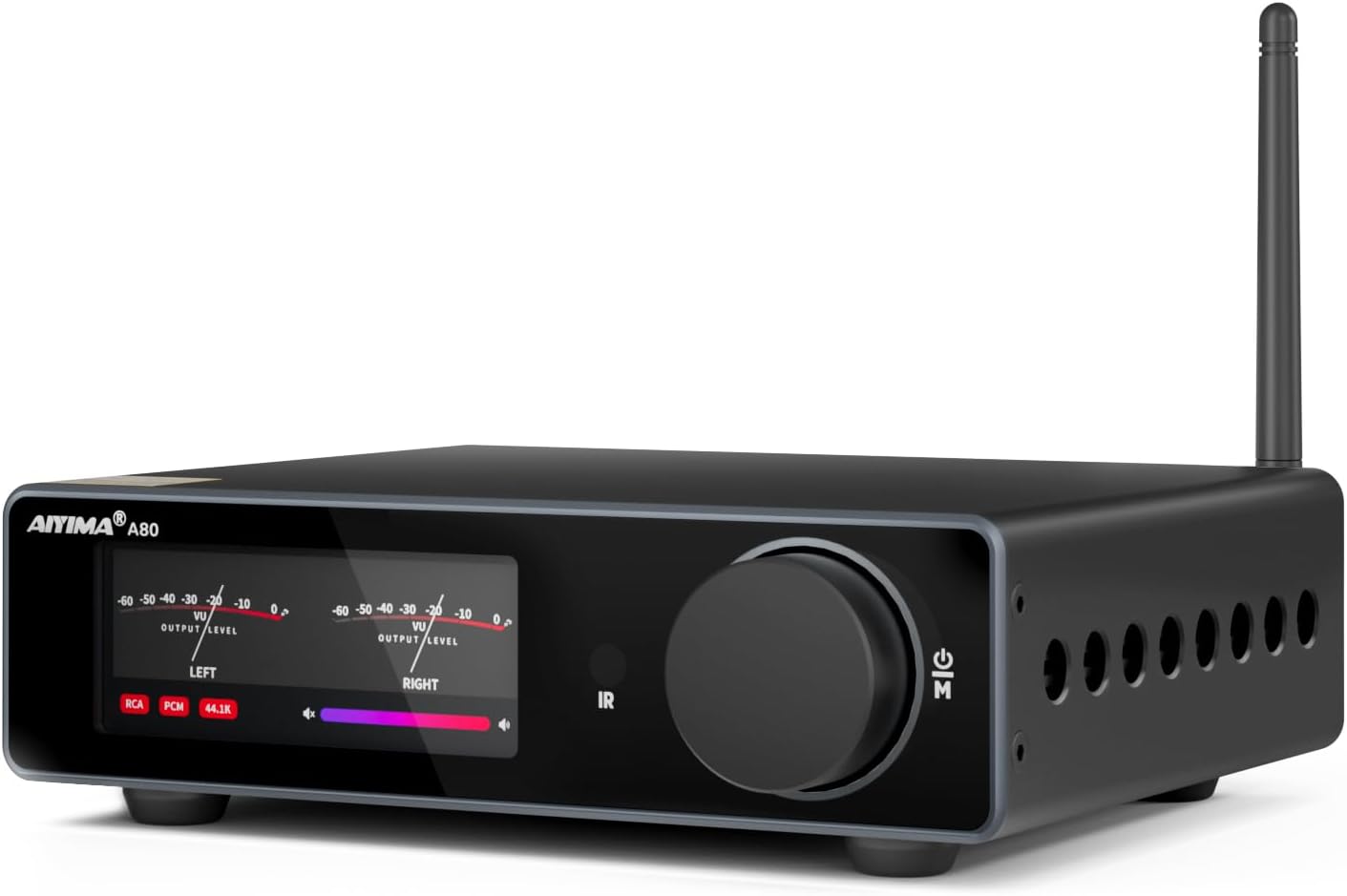 AIYIMA A80 Bluetooth Stereo DAC Amplifier TPA3255,PFFB & Digital VU Meter