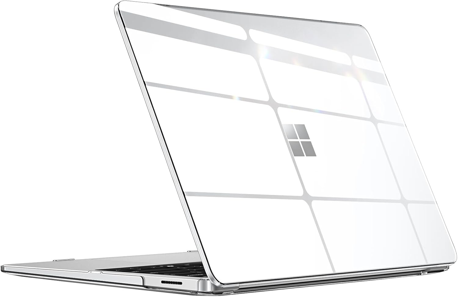 FINTIE Case Compatible with Microsoft Surface Laptop Copilot+ PC (2024) 13.8 Inch Model 2036, Snap-on Hard Shell Cover Ultra-clear Protective Case, Crystal Clear