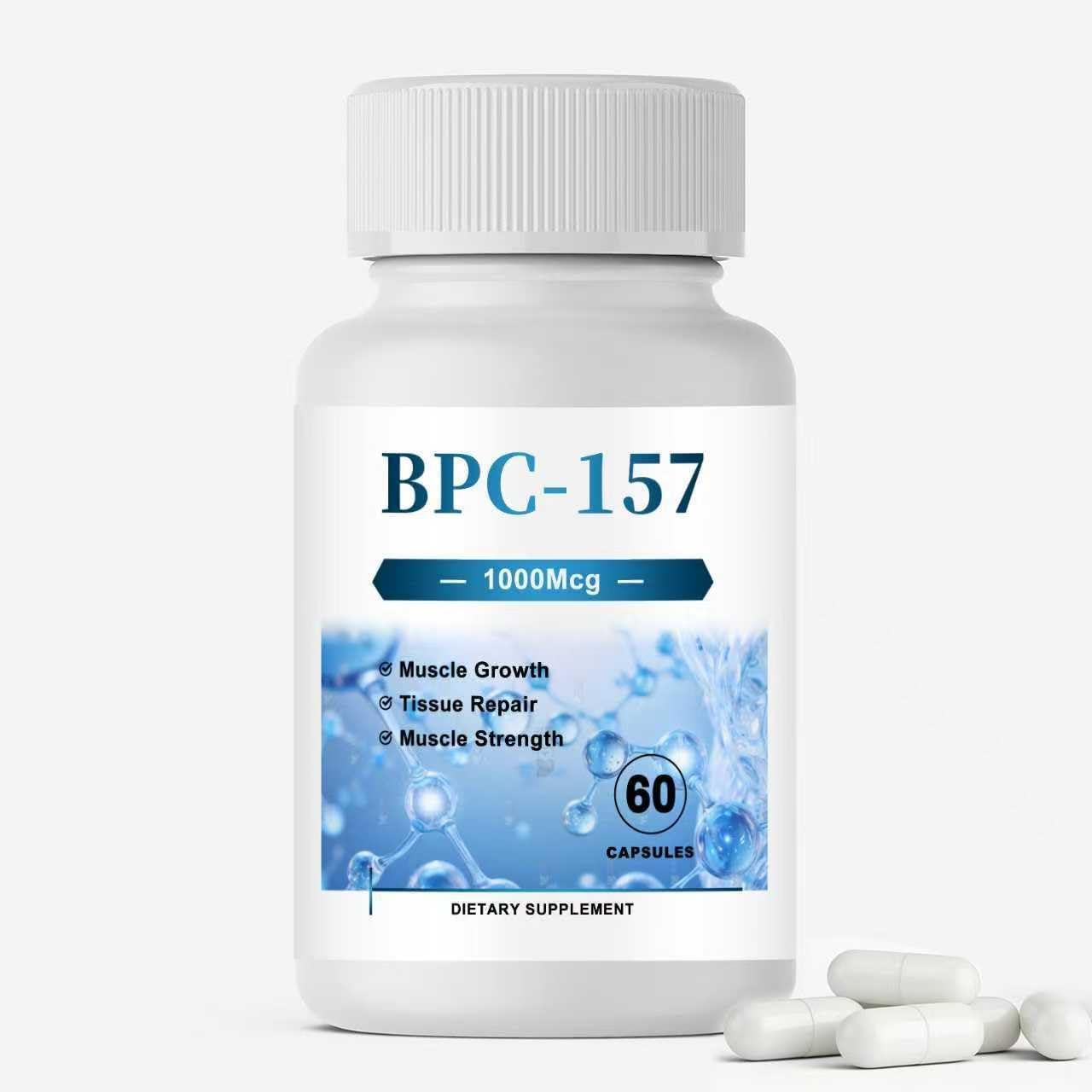 WAJ BPC 157, 1000mcg Supplement for Men and Women, Supports Muscle Growth, Tissue Repair, Digestive Health and Overall Health - 60 Capsules
