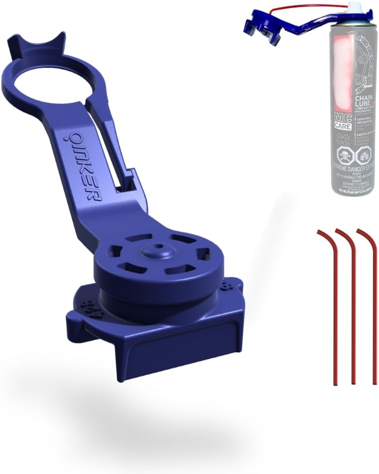 Motorcycle Chain Lube Mess-Free Applicator | for Chain Lube, Wax, Chain Degreaser | 525 Chain Size