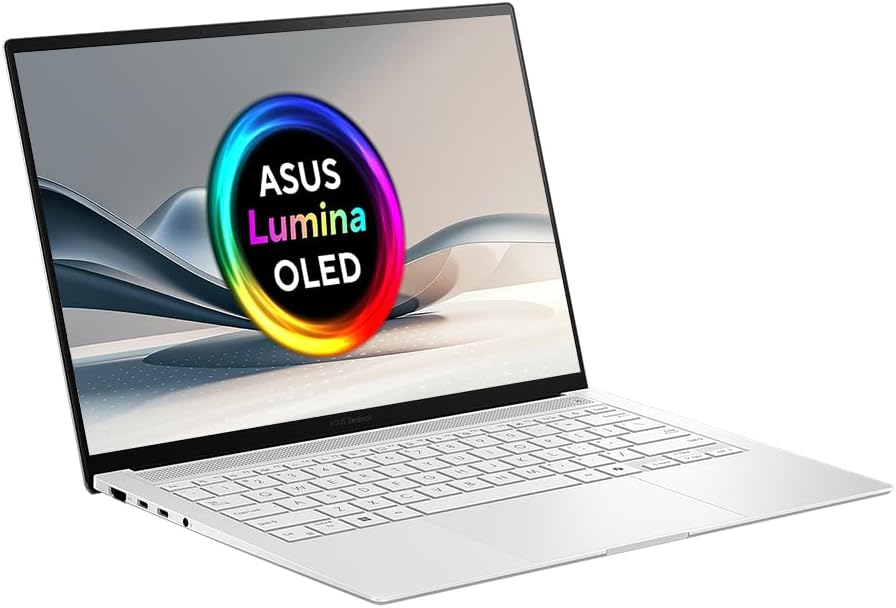 ASUS Zenbook S14 UX5406SA OLED 14.0" 3K 120Hz Touchscreen OLED Laptop (Intel Core Ultra 7-258V, 32GB RAM, 1TB PCIe SSD, UK Layout Backlit Keyboard, Windows 11 Home, Copilot+ PC)