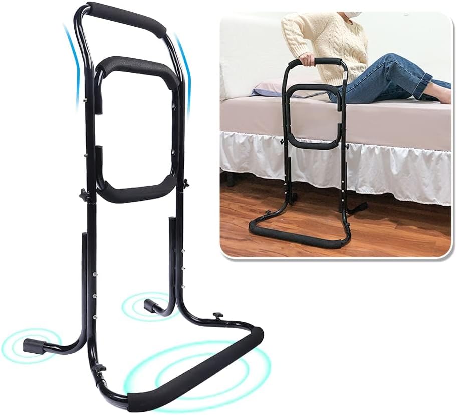 NEPPT Bed Rails for Elderly Stand Assist Bed Cane for Seniors Chair Assist Devices Lift Assist for Elderly Bed Grab Bar Side Rail Mobility Aids - Recliner Couch Sofa Safe Support