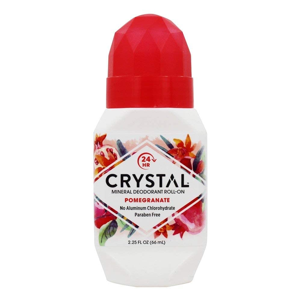 Crystal Body Deodorant Roll-On Pomegranate, 2.25 oz