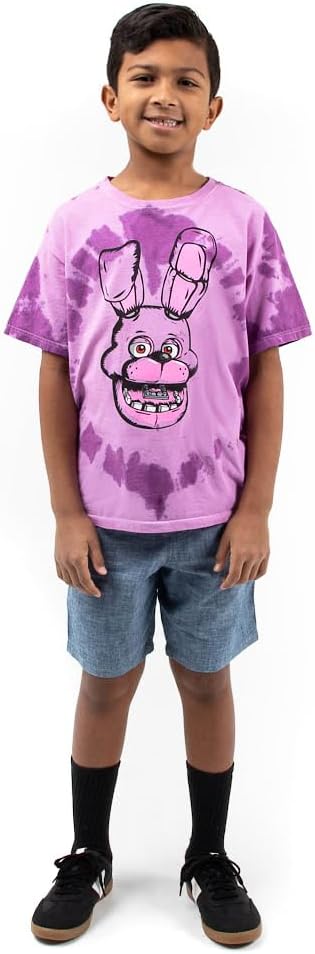 Five Nights at Freddy's Bonnie The Bunny Tie Dye Youth Boy's Short Sleeve Tee