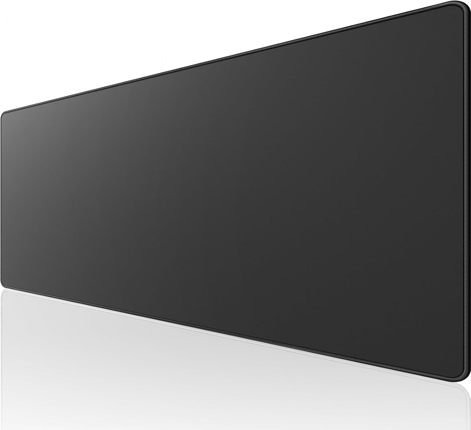 KTRIO Large Gaming Mouse Pad with Superior Micro-Weave Cloth, Extended Desk Mousepad with Stitched Edges, Non-Slip Base, Water Resist Keyboard Pad for Gamer, Office & Home, 35.4 x 15.7 in, Black
