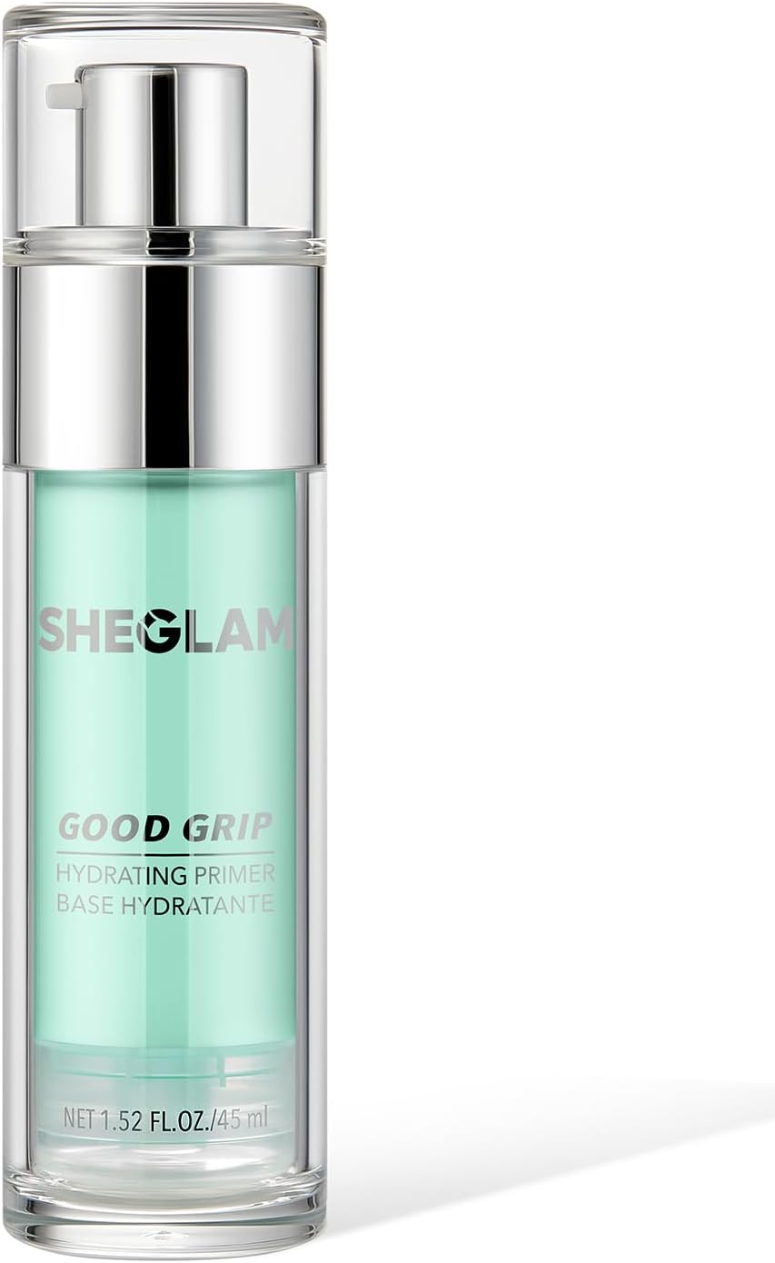 SHEGLAM Good Grip Hydrating Primer Oil Control Moisturizing Primer Gel Smooth Fine Lines Oil And Silicone-Free Face Primer-Green