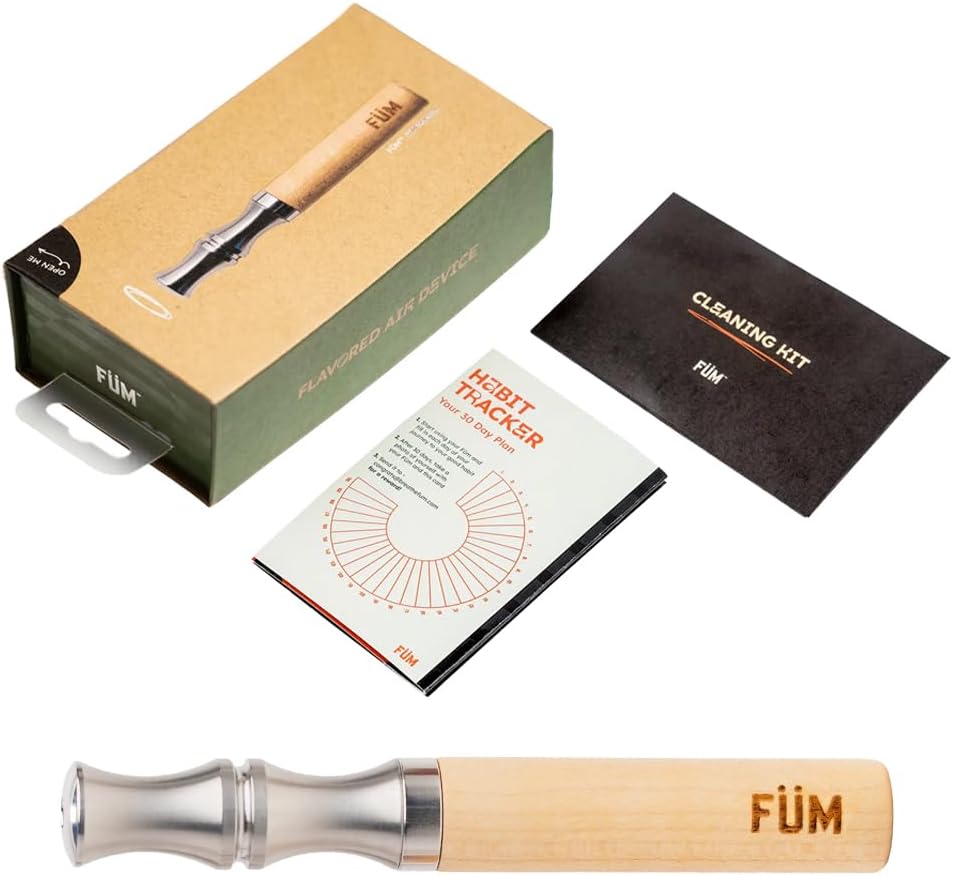 Prominent Flavored Air Device | Naturally Switch from Bad Habits | Maple Barrel and Stainless Steel Mouthpiece