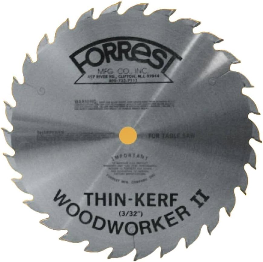 Forrest WW10307100 Woodworker II 10-Inch 30 Tooth 5/8-Inch Arbor 3/32-Inch Kerf Circular Saw Blade