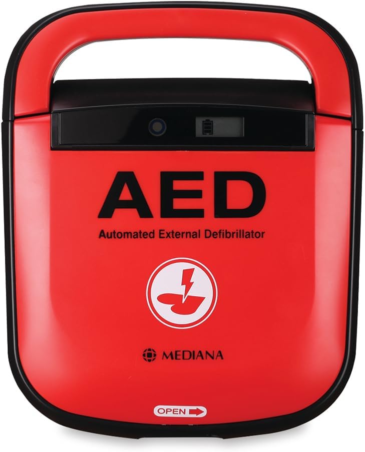 Reliance Medical Mediana A15 HeartOn AED Unit - Adult/Paediatric Mode Switch - Defibrillator Unit for Home, Schools, Clubs and Groups - Protective Outer Cover