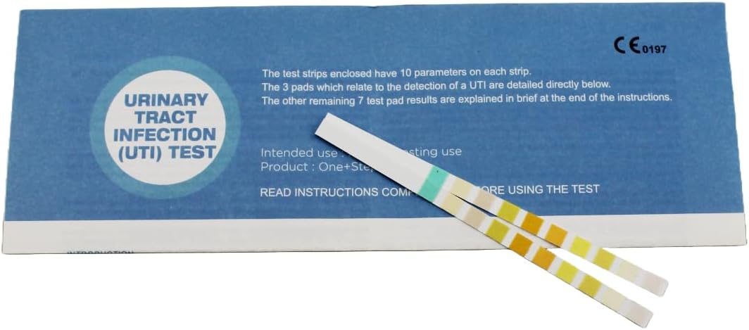 2 x Urine Infection Test Strips UTI Testing Sticks, Nitrite, Leukocytes and Blood