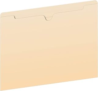 Pendaflex File Jackets, Flat, No Expansion, Manila, Letter Size, Straight Cut Tab, 100/Box