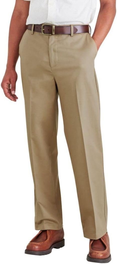 DOCKERS Mens Relaxed Fit Signature Iron Free Khaki With Stain Defender Pants